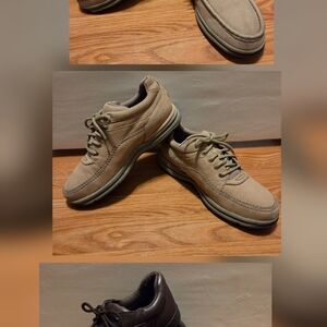 Men's Beige Leather Sneakers